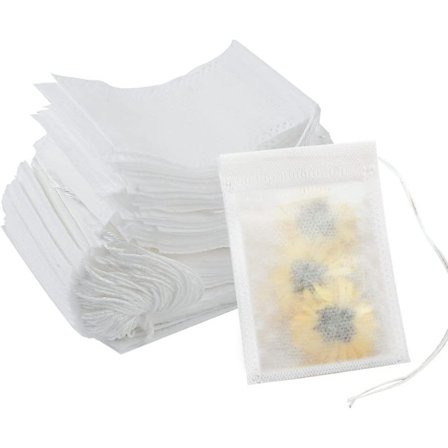 Teefilterposer, 100 stk Engangs Teposer Tomme Teposer med