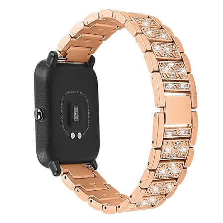 20 mm Samsung Galaxy Watch Active strassarmband i rostfritt stål - Guld