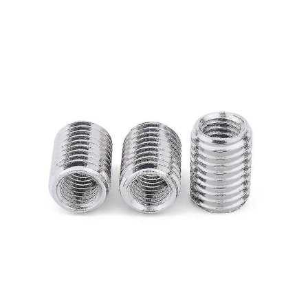 Yttre M12 Inre M10 5 stycken Inre Yttre Gängade Hål Rör Koppling Transportör Silver Adapter Skruv