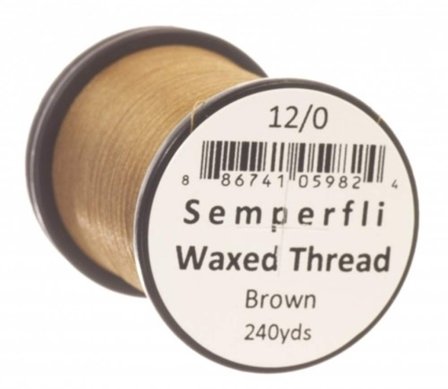 Semperfli Waxed Thread 12/0 - Brown