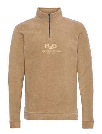 Blåvand Ii Fleece Half Zip Sweatshirts & Hoodies Fleeces & Midlayers Beige H2O