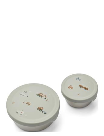 Fiby Snack Box Set Home Meal Time Lunch Boxes Multi/mönstrad Liewood