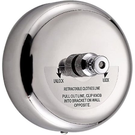 304 Rustfritt Stål Rund Retrekkbar Tørketrommel Med 9ft Stålsnor For Bad