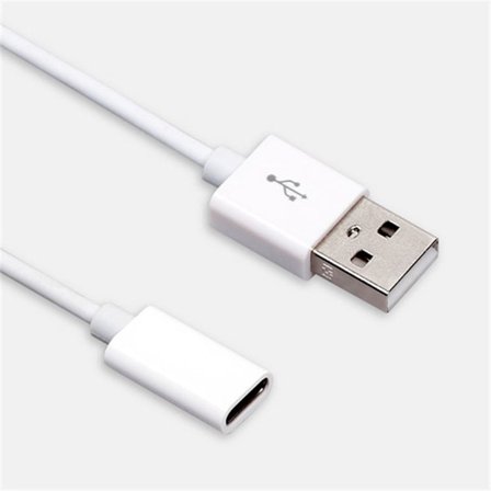 USB 2.0 Type A hann til USB 3.1 Type C hunn kabel for Huawei FreeLace øretelefon