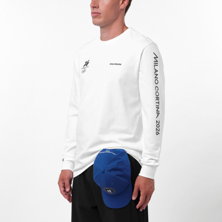 Salomon - Maglie baselayer Gold Grahic Ls Tee Uni - White