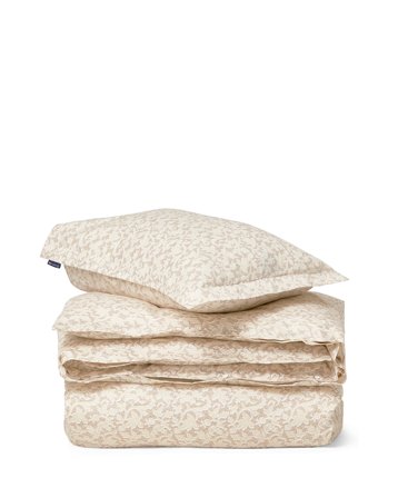 Lexington Bettwäschegarnitur aus Satin mit Weinrebendruck