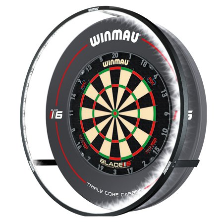 Winmau Dartboard Light Blade 6 LED, 360° Illumination, No Shadows, Easy Install, Modern Design, Home Game Room, Pub, Bar