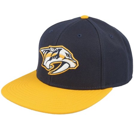 American Needle - NHL Blå snapback Caps - Nashville Predators Archive 400 Navy/Yellow Snapback @ Hatstore