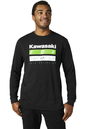 Tricou FOX Kawi Stripes Premium Cu Mâneci Lungi negru M