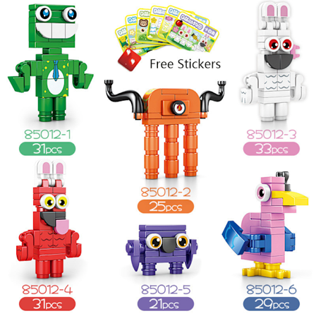 6 st Garten of Banban Byggklossar Figur Leksak Modell Handgjord Docka Barn Presenter