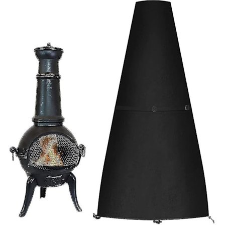 Vattentät Rund Eldstadstäcke, Utomhus Eldstadstäcke Grilltäcke Bbq Presenning Eldstad