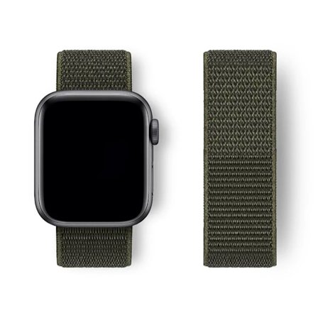 Nylon Loop Armband för Apple Watch band 44mm 40mm 45mm 41mm 46 42mm 49mm 44 45 mm armband iWatch serie 10 9 SE 7 6 5 4 Ultra 2