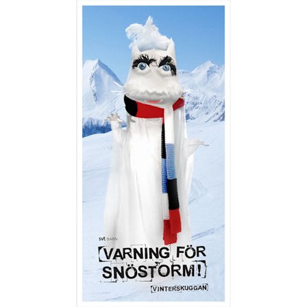 Vinterskuggan bomuldshåndklæde 70x140 cm, vaskbart, krogdisplay