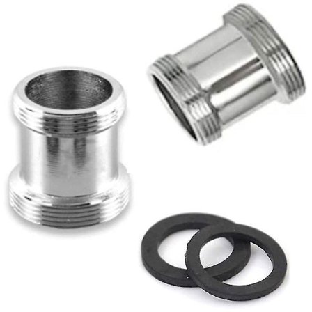 Pakke Messingkranadapter, 22mm NPT Hane til Hane Kranlufterkontakt for Vaskkran Vannrenserlufter (m18 - M22)