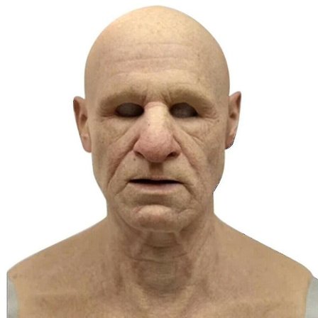 Szsh Halloween Cosplay Skaldet gammel mand Ansigtsmasker Festrekvisit Voksen