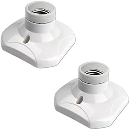 90x55mm E27 Skruv taklampa uttag för inomhus vägglampa, AC 220V, E27 LED lamphållare, Plastbas E27 uttag för G