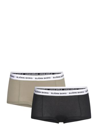 Core Logo Minishorts 2P Sport Women Sport Clothing Sport Underwear Sport Panties Multi/patterned Björn Borg