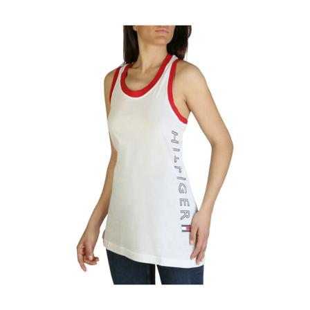 Tommy Hilfiger - Linnen - Vit - Dam - Storlek: M, Dam, Storlek: M