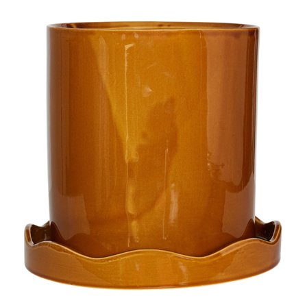 Oyoy living design Nami urtepotte med underskål medium, hvid | KitchenOne