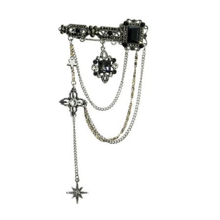 Vintage-tyylinen Neulehuivi-Solki Brooši Pin Tähti-Riipus Rintamerkin Pin Y2K Korut Tytöille