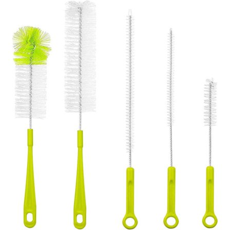 Flaskrengöringsborste 5 st Flaskrengöringsborstar Rengöringsborstar Set Be