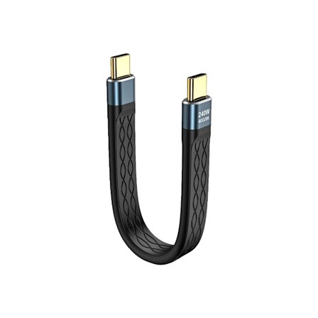 Rask hastighet 5-tommers USB4.0 Type C-kabel med 40 Gbps data og 240 W strømstøtte