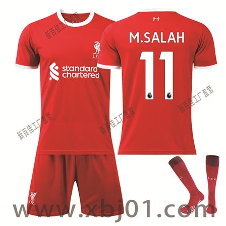 23-24 M.Salah 11 Liverpool New Season Shirt Siste Fotballskjorte for barn