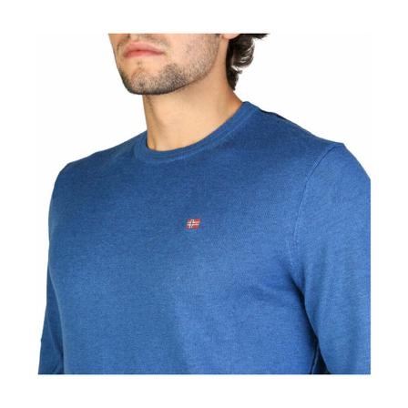 Napapijri, Knitwear N0Ygpb Blauw, Heren, Maat:S