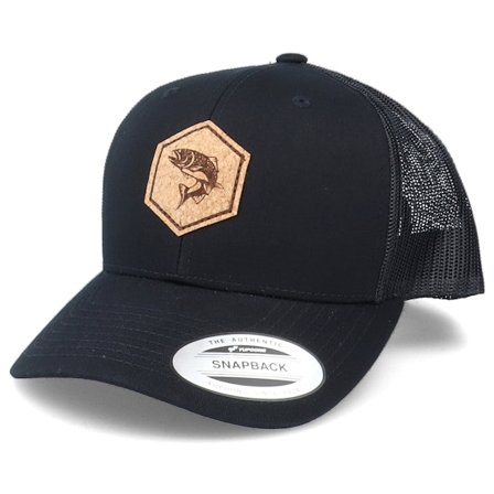 Hunter - Black trucker Czapka Z Daszkiem - Trout Patch Black Trucker @ Hatstore