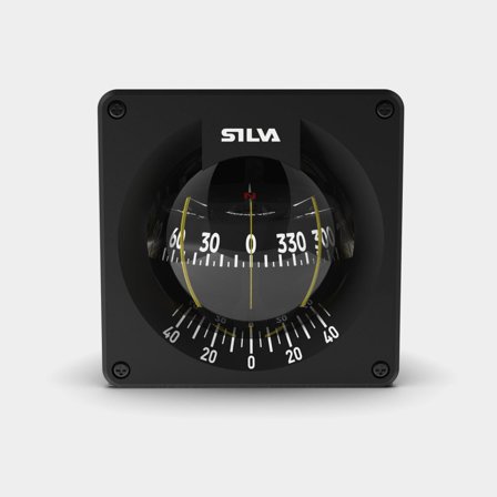 Marine compass Silva 100B/H, Ø100 mm, bulkhead mounted, black