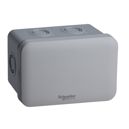 Schneider Electric ENN05083 Kopplingsdosa grå, knock-outs, utvändig 105x65x55 mm, Installationsmaterial