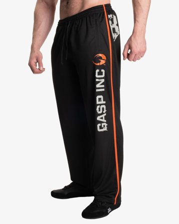 Gasp No. 89 Mesh Pant - Miesten mustat treenihousut - Large