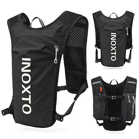 Löpning Hydration Vest Ryggsäck, Lättviktig Isolerad Pack med 1.5L Vattenblåsa Väska Dagryggsäck för Vandring Trail Löpning Cykling Tävling