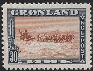 Grønland 1945 - Amerikansk udgave - AFA 13 - Postfrisk