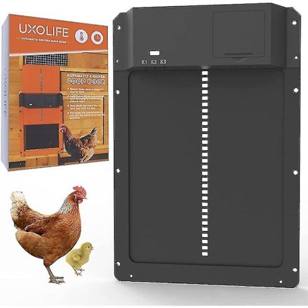 2024, automatisk hønsehusdør i full aluminium, dør med lyssensor, hønsehusdør med timerkontroll, hønsehusdør i flere moduser, automatisk C