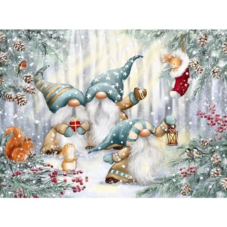 30 x 40 cm, julediamantmaleri broderidiamant P