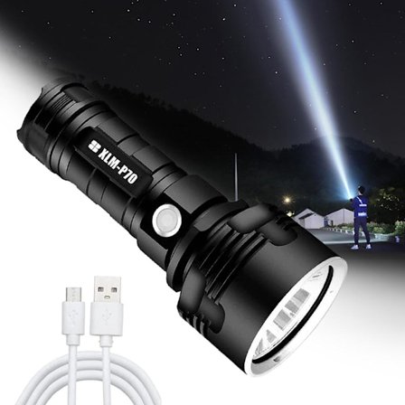 Supersterk oppladbar lommelykt XLM-P70