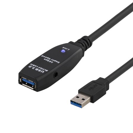 Deltaco USB3-1001 - USB-forlengelseskabel - USB-type A (hunn) til USB-type A (hann) - USB 3.0 - 3 m - aktiv - svart
