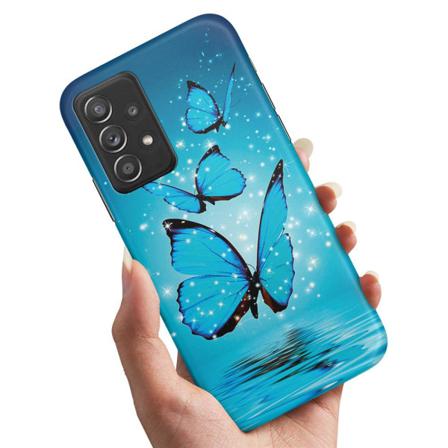 Samsung Galaxy A52s 5g - Skal / Mobilskal Glittrande Fjärilar Multifärg