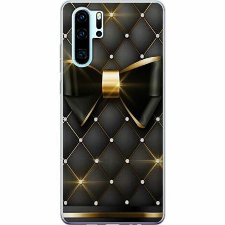 Huawei P30 Pro Genomskinligt Skal Gyllene Rosett