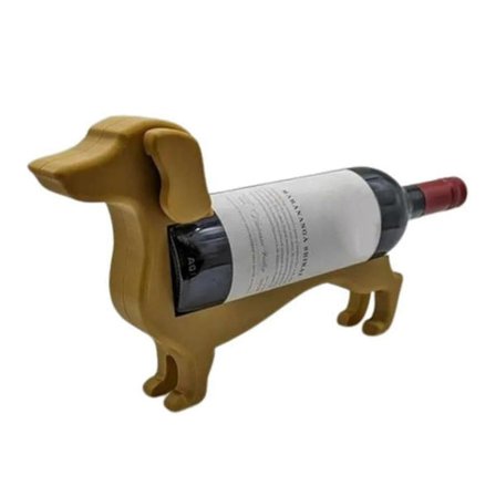 Dachshund Vinflaskeholder Morsom Personlig Dekorativ Vinreol Hjemmeinnredning Aksenter