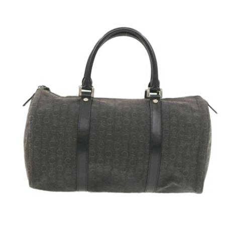 Celine Vintage Pre-owned Canvas HandTas , Bruin , Dames , Maat: ONE Size Vintage Tassen
