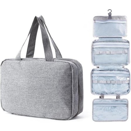 Toilet taske - Bærbar hængende toilet taske - Foldbar rejse toilet taske