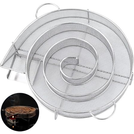 Kaldrøyksgenerator, kaldrøyksspole for røyking av kjøtt og fisk, i rustfritt stål, egnet for kaldrøyking, griller, røykeovner, etc. (