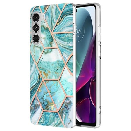 Marble design Motorola Moto G200 5G / Motorola Edge S30 kotelot - Sininen