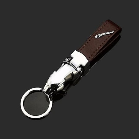 Lædernøgleholder til Jaguar Logo, X-type, F-type, S-type, Xe, Xf, Xj, Xk, Xjr, Xfr, Xjs, Xjl, Dekorationstilbehør