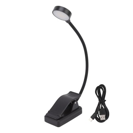 USB Genopladelig LED Boglampe Clip On Skrivebordslampe til Læsning Soveværelse Kontor Kollegium