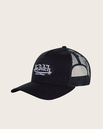 Von Dutch Oval Patch Black Trucker Von Dutch Svart Kepsar Unisex - Kids Brand Store