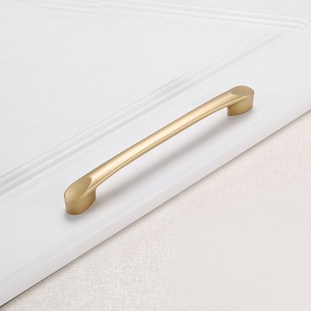 Skåpsgarderob guldhandtag, hemförbättrings hårdvaruhandtag, garderobshandtag (160 mm)