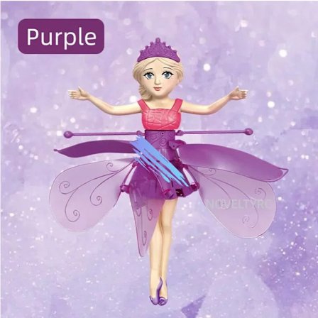 Lentävä nukke tanssiva simulaatiohelikopteri eleohjaus kone pyörivä lentävä lelu valaiseva lasten lelu lahja tyttöjen lelu (LGL)